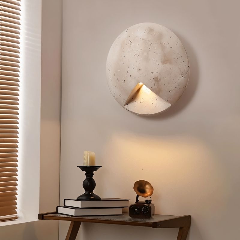 Japandi Cone-Shaped Metal Wall Lamp – Lexora