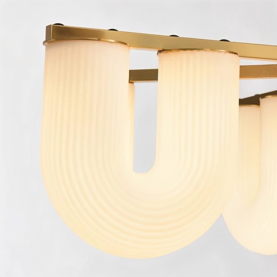 Japandi Wave-Inspired Metal Chandelier – Libbu