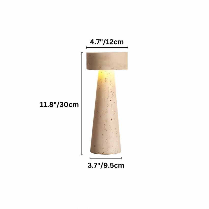 Japandi Sculptural Ceramic Table Lamp – Lycoris