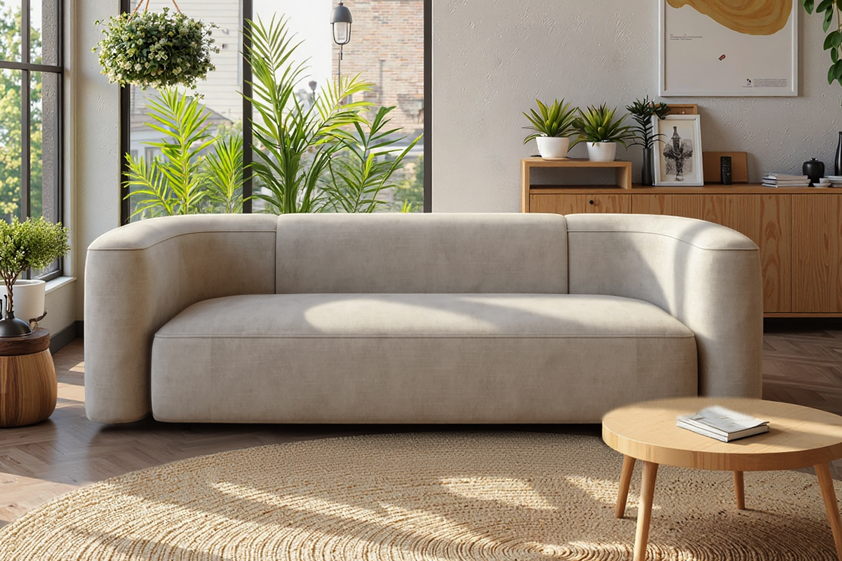 Japandi 3 Seater Couch
