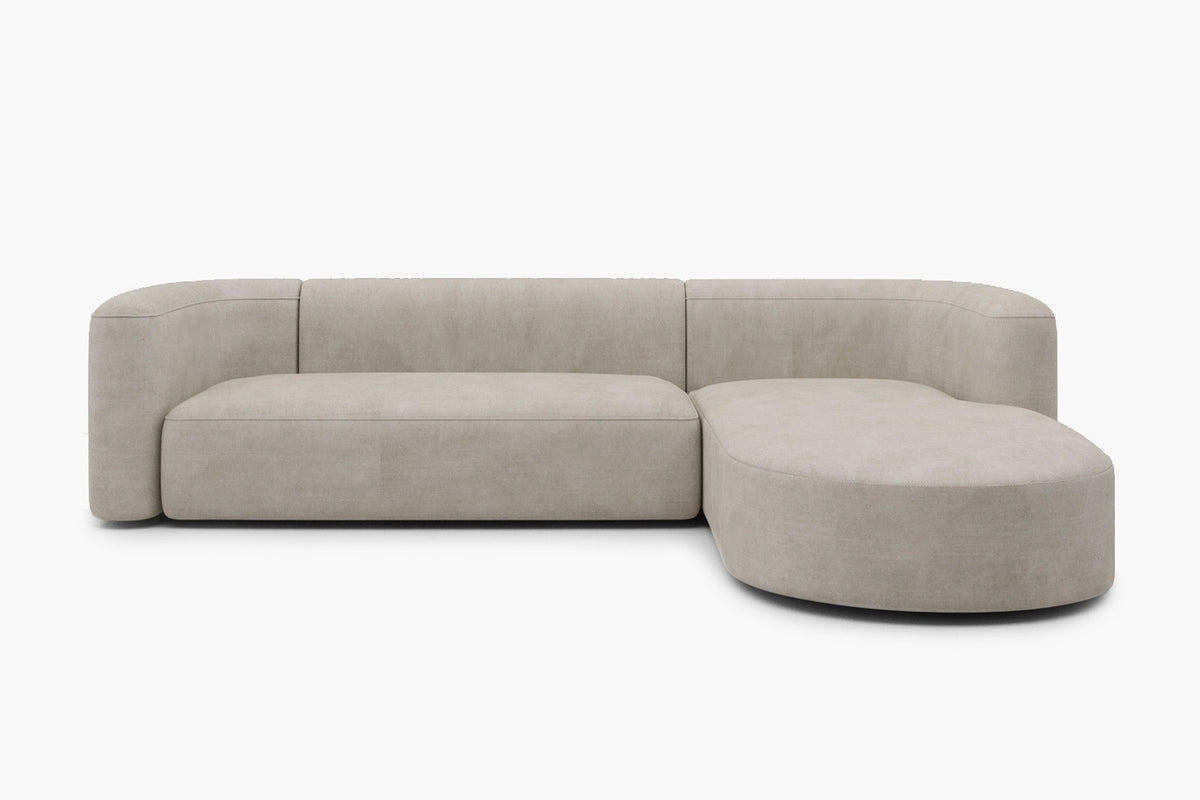 Japandi Velvet Sofa – view 2
