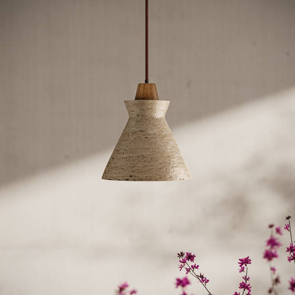 Japandi Ribbed Textured Pendant Light – Menra