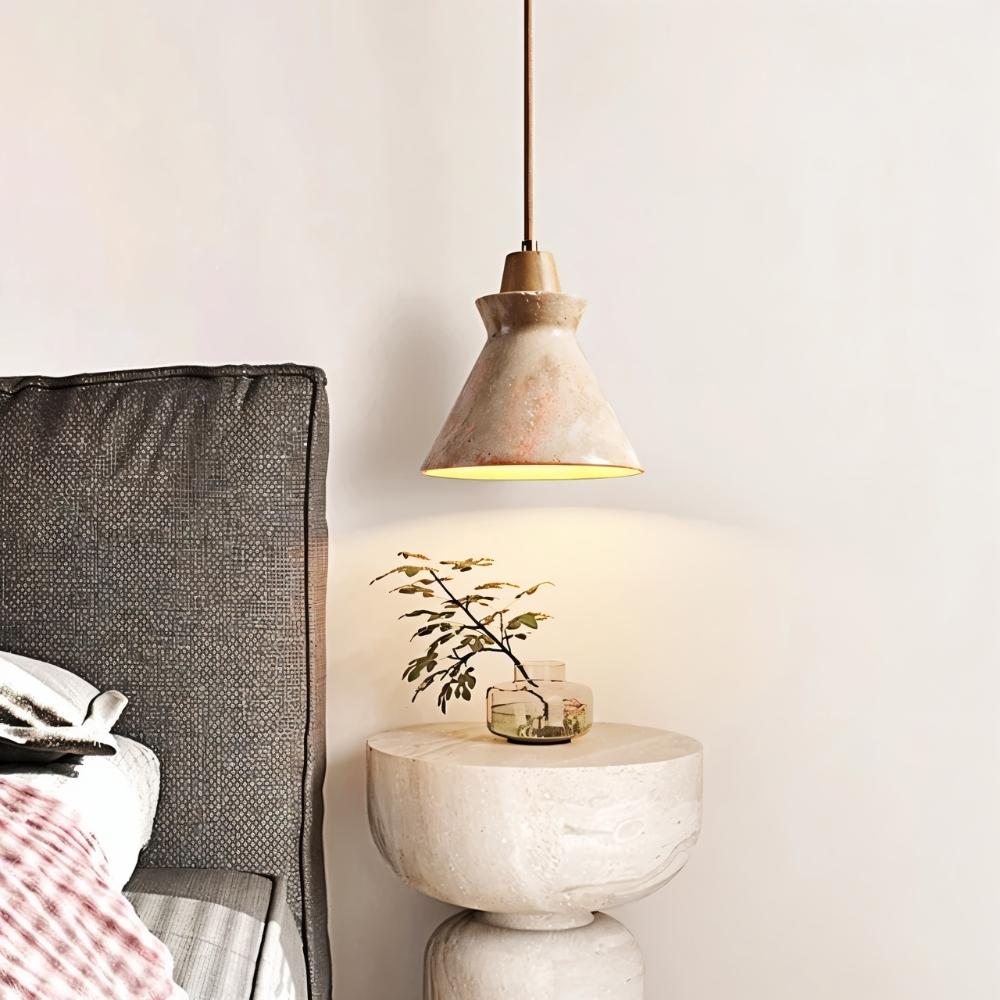 Japandi Ribbed Textured Pendant Light – Menra