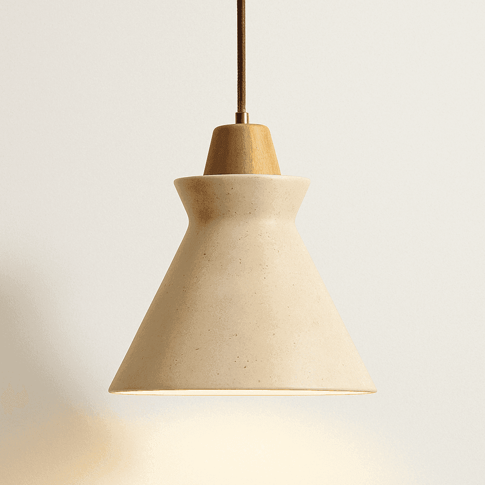 Japandi Ribbed Textured Pendant Light – Menra