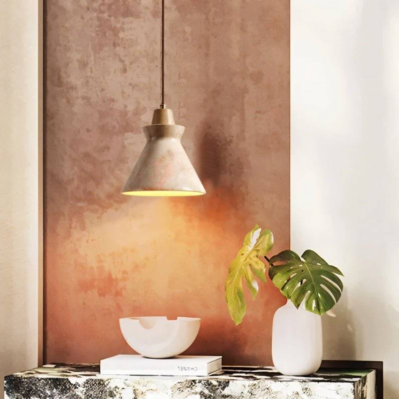 Japandi Ribbed Textured Pendant Light – Menra