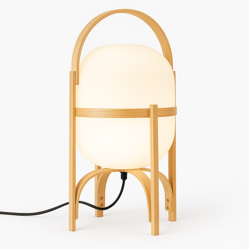Japandi Dome-Shaped Ceramic Table Lamp – Mitsu