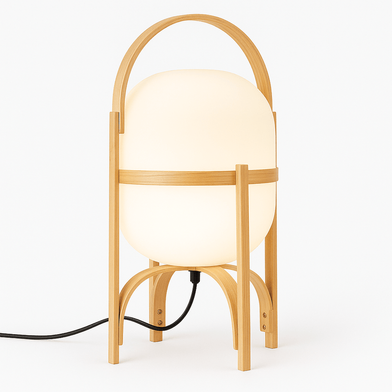 Japandi Dome-Shaped Ceramic Table Lamp – Mitsu