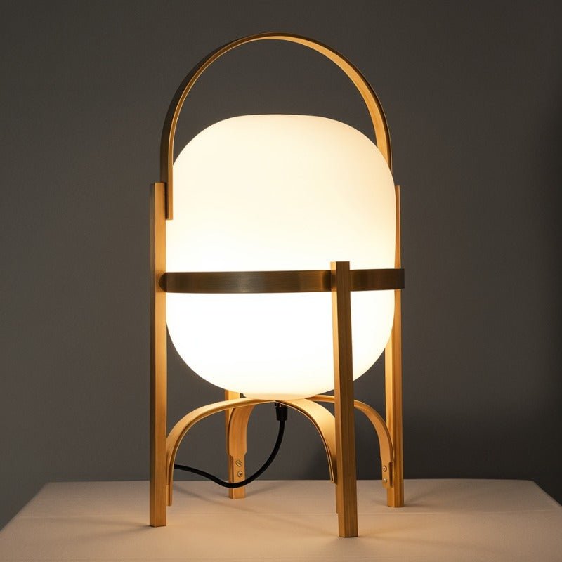 Japandi Dome-Shaped Ceramic Table Lamp – Mitsu
