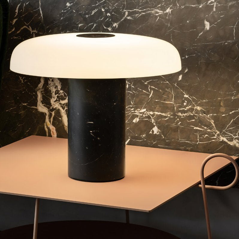 Japandi Natural Texture Table Lamp With Soft Glow – Nalpi