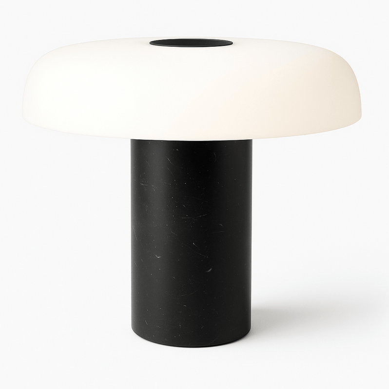 Japandi Natural Texture Table Lamp With Soft Glow – Nalpi