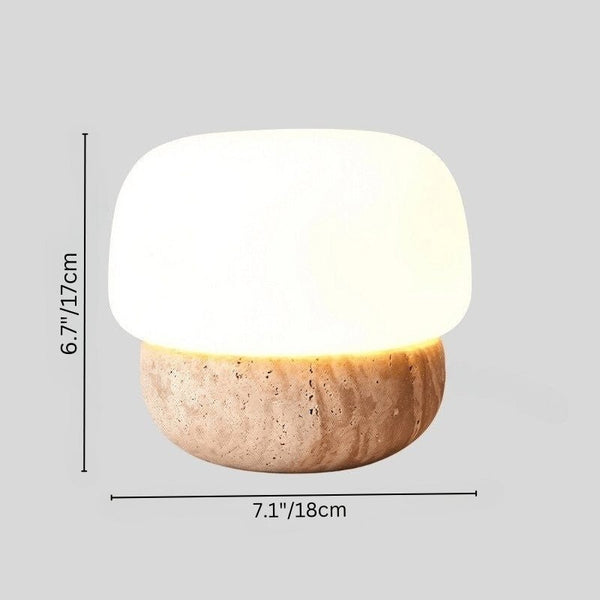 Japandi Compact Table Lamp With Matte Finish – Nira