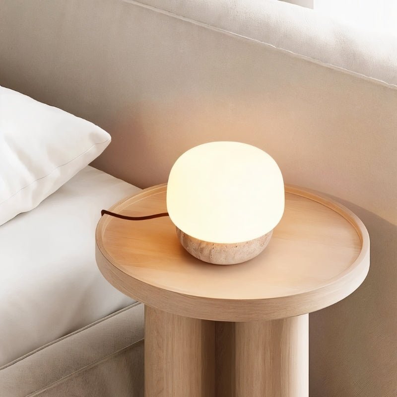 Japandi Compact Table Lamp With Matte Finish – Nira