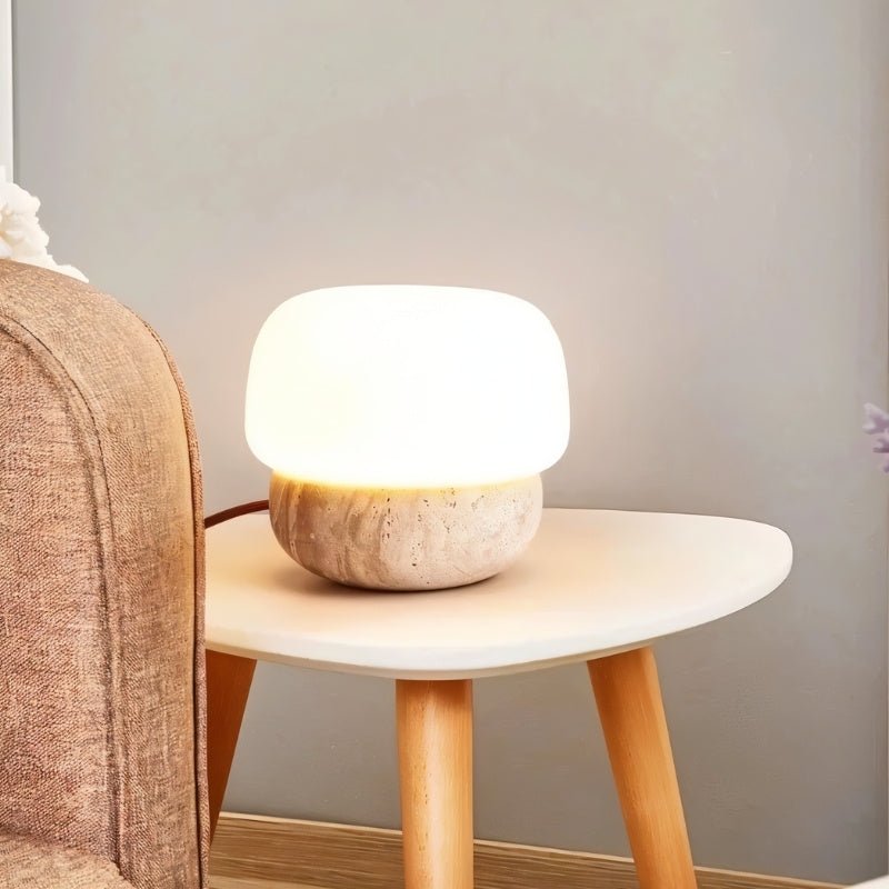 Japandi Compact Table Lamp With Matte Finish – Nira