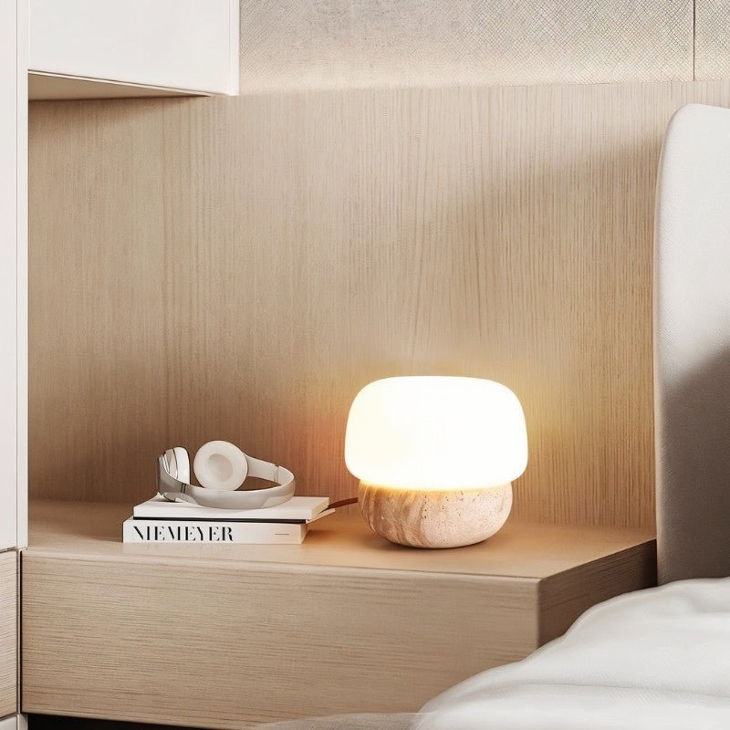 Japandi Compact Table Lamp With Matte Finish – Nira