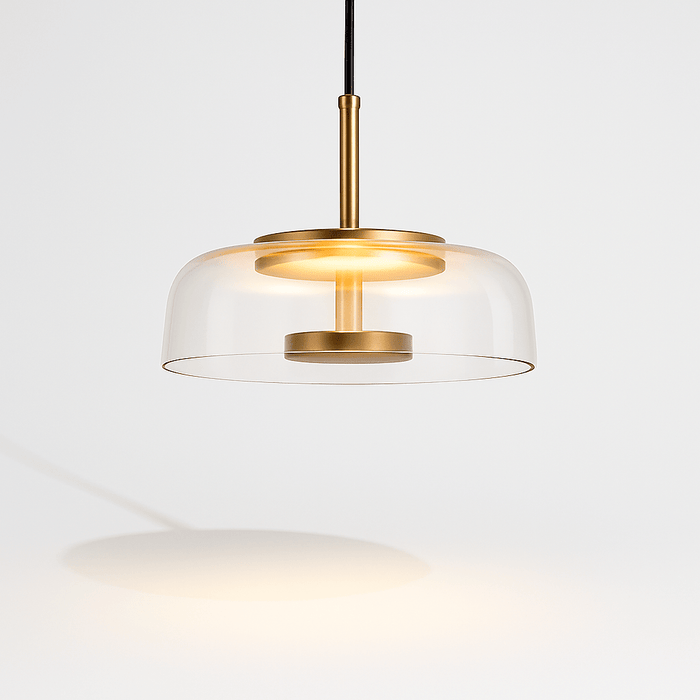 Japandi Linear Brass Chandelier – Nordlite