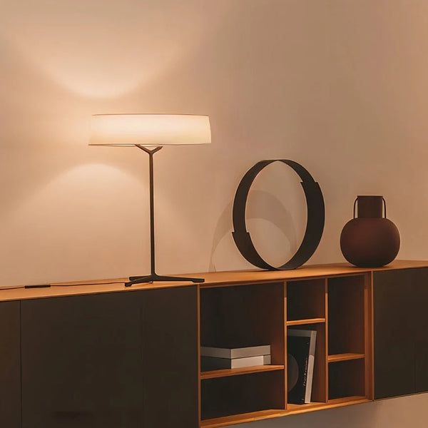 Japandi Opaline Glass Table Lamp With Brass Base – Odeon