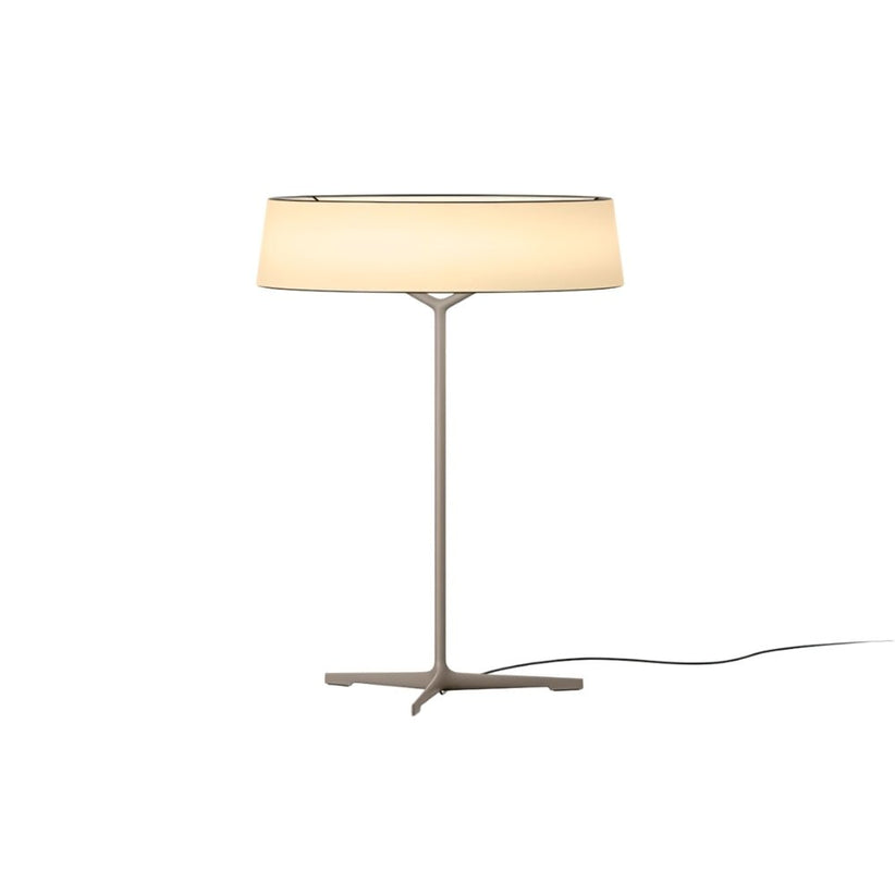 Japandi Opaline Glass Table Lamp With Brass Base – Odeon