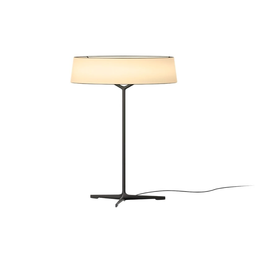Japandi Opaline Glass Table Lamp With Brass Base – Odeon