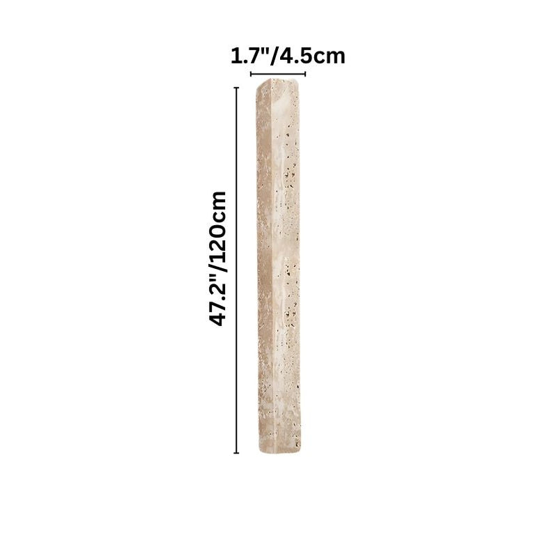 Japandi Rectangular Travertine Wall Lamp – Olorva
