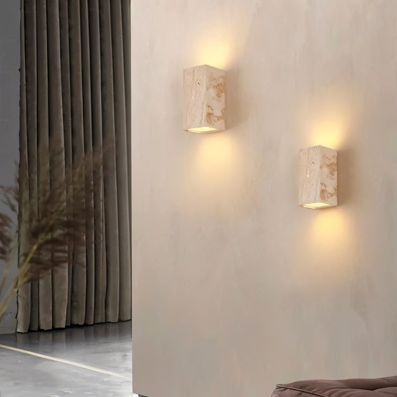 Japandi Vertical Metal Wall Lamp With Warm Diffuser – Phostic