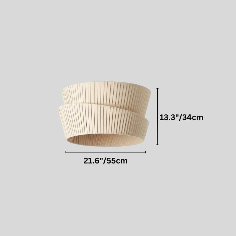 Japandi Organic Wood Ceiling Light – Rawa