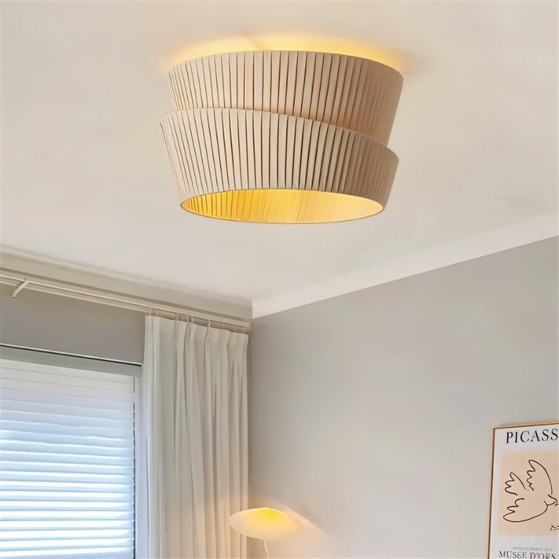 Japandi Organic Wood Ceiling Light – Rawa