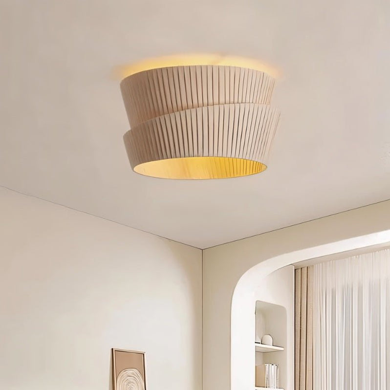 Japandi Organic Wood Ceiling Light – Rawa