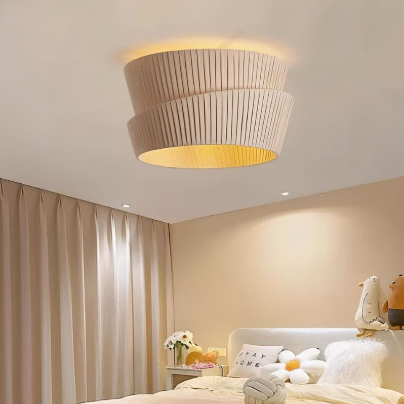 Japandi Organic Wood Ceiling Light – Rawa
