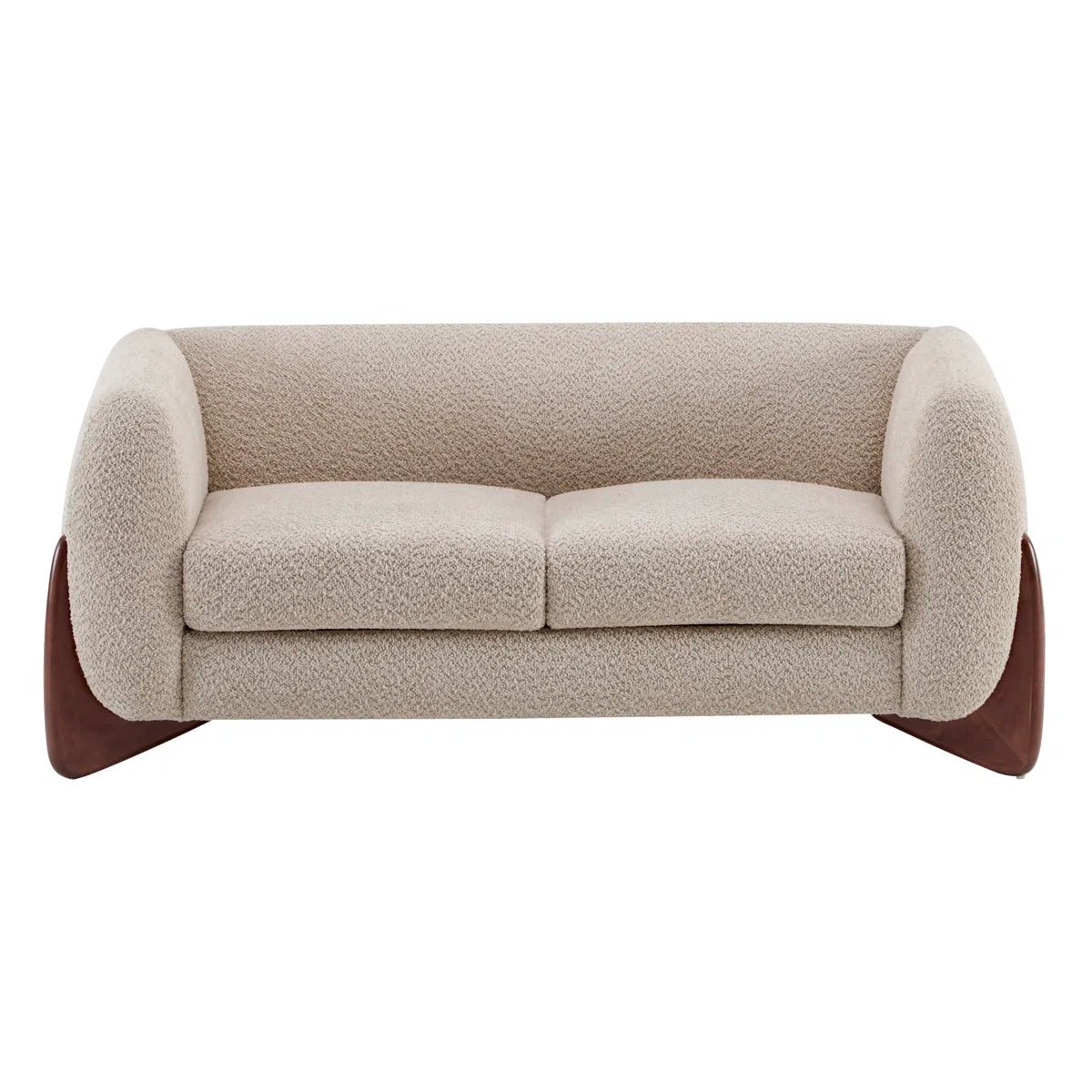 Rhudine boucle loveseat front view