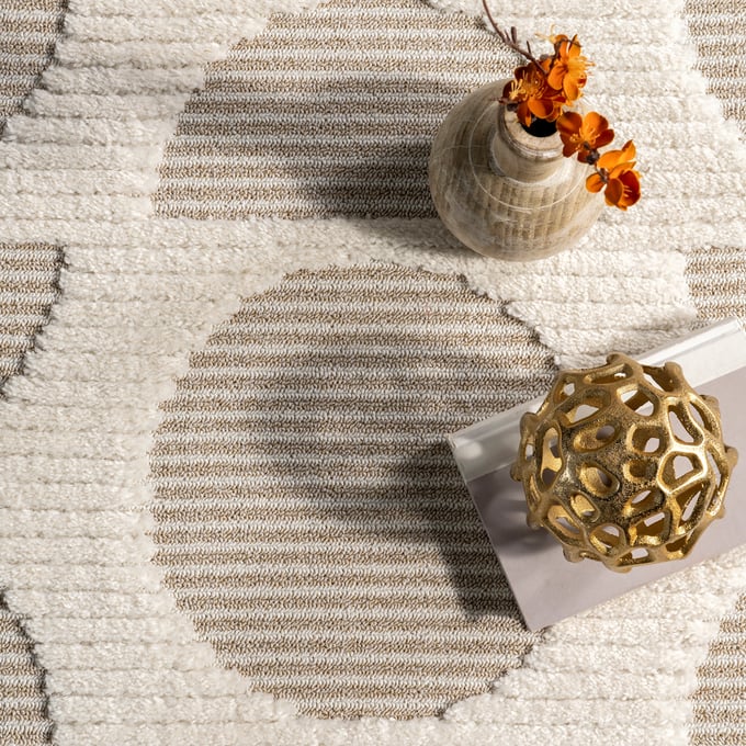 Japandi Abstract Moon Rug