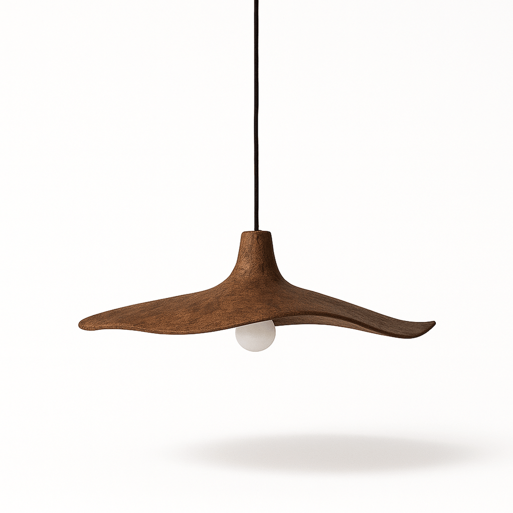 Japandi Perforated Brass Pendant Light – Siraj