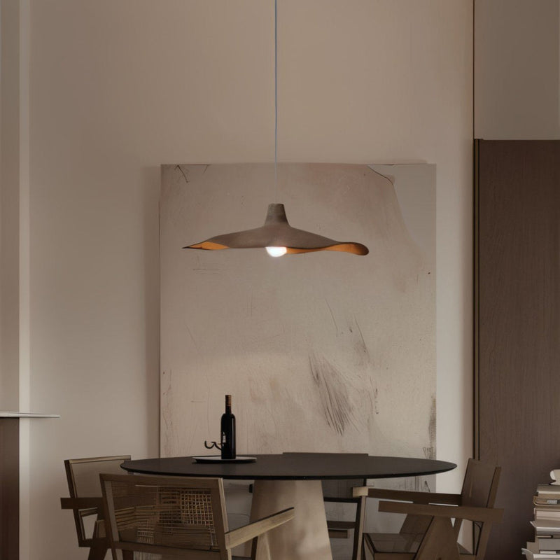 Japandi Perforated Brass Pendant Light – Siraj