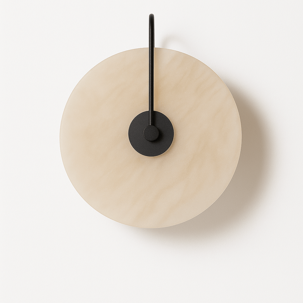 Japandi Sculpted Alabaster Wall Lamp – Sivac