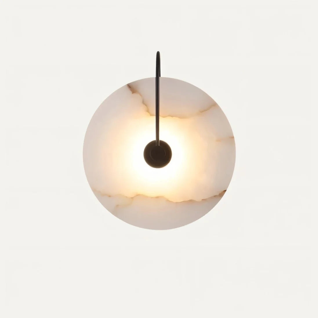 Japandi Sculpted Alabaster Wall Lamp – Sivac