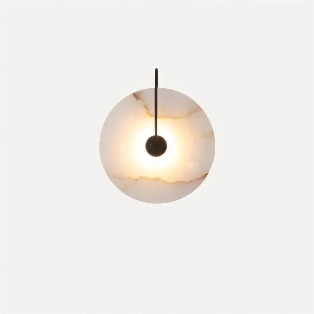 Japandi Sculpted Alabaster Wall Lamp – Sivac