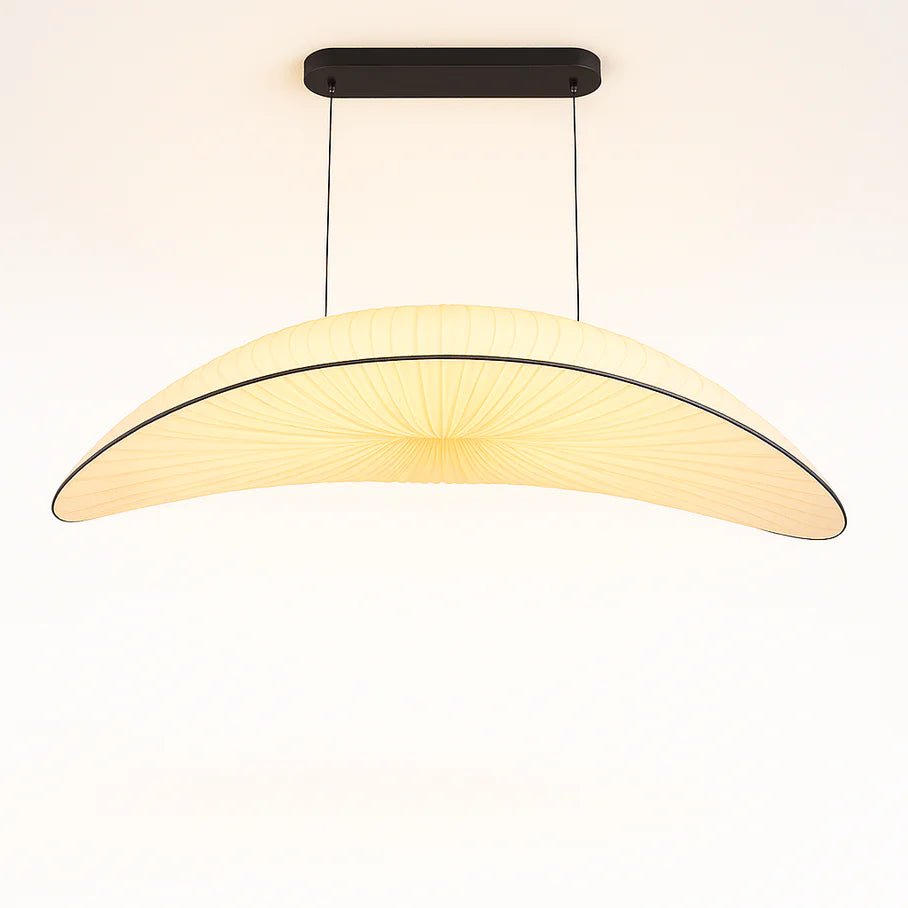Japandi Sculptural Glass & Wood Chandelier – Skafos