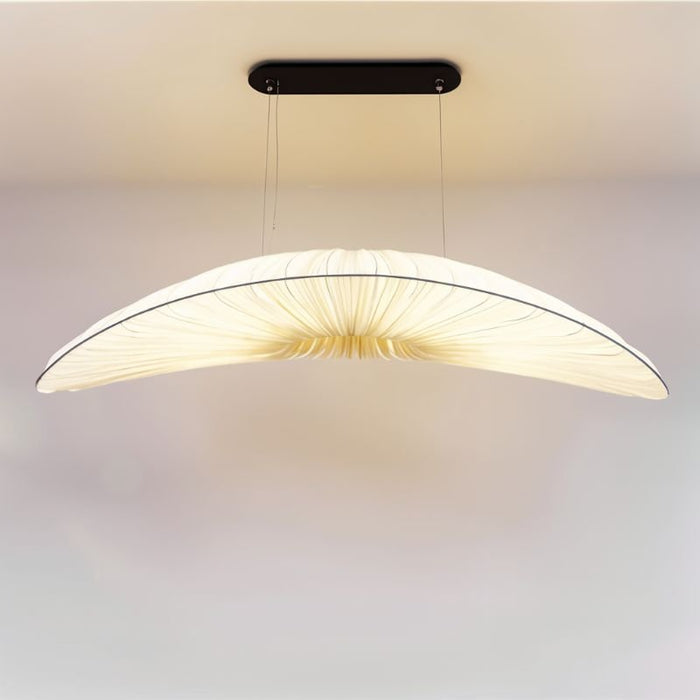 Japandi Sculptural Glass & Wood Chandelier – Skafos