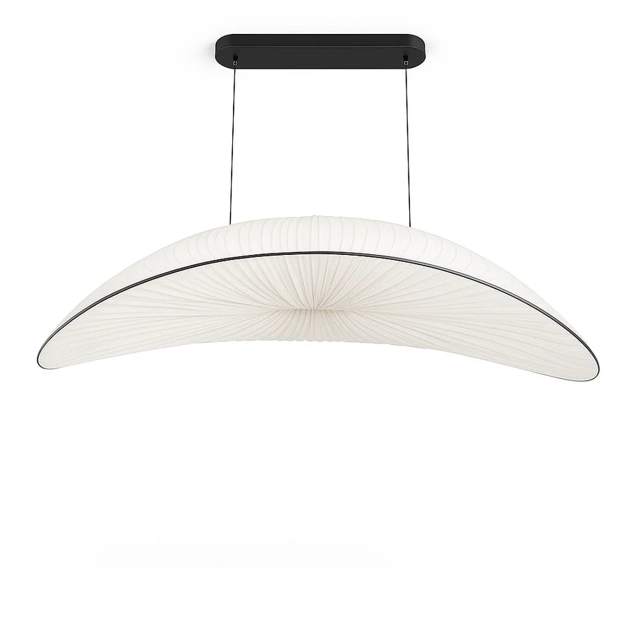 Japandi Sculptural Glass & Wood Chandelier – Skafos