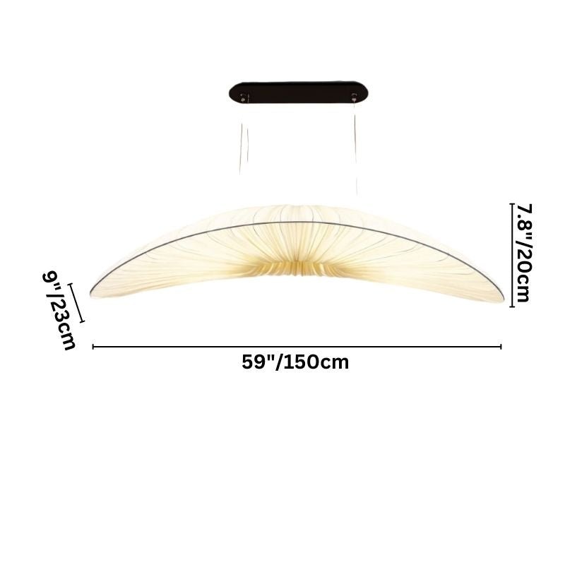 Japandi Sculptural Glass & Wood Chandelier – Skafos
