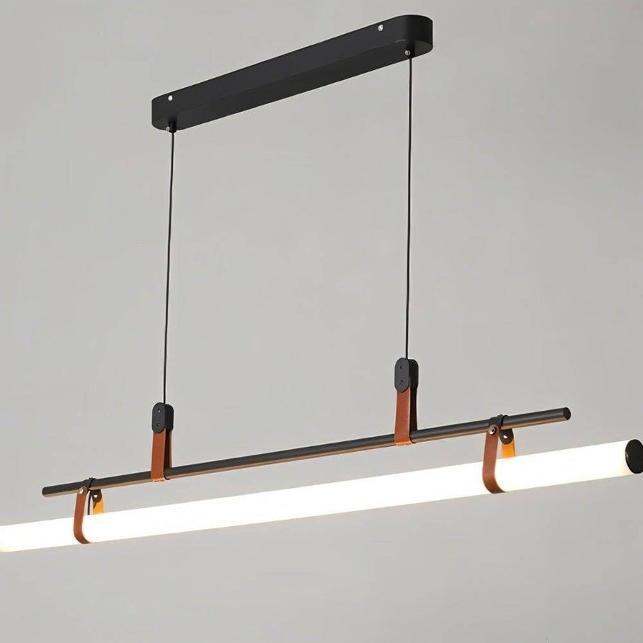 Japandi Minimalist Brass & Glass Chandelier – Solin