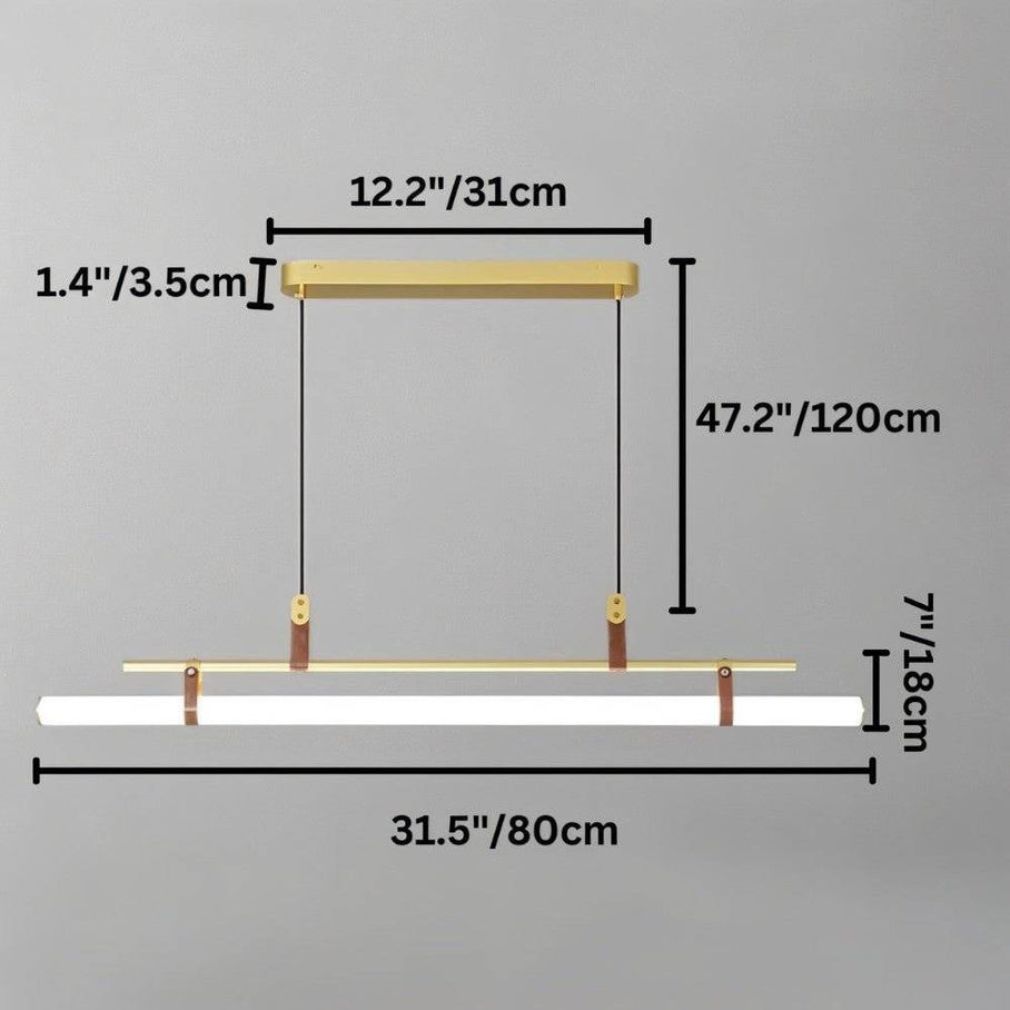 Japandi Minimalist Brass & Glass Chandelier – Solin