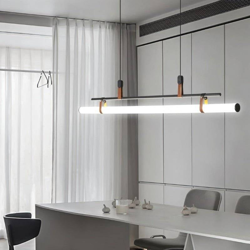 Japandi Minimalist Brass & Glass Chandelier – Solin