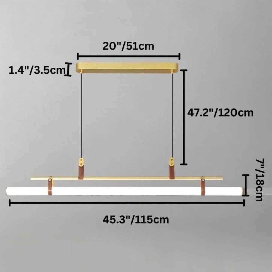 Japandi Minimalist Brass & Glass Chandelier – Solin