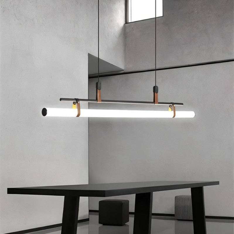 Japandi Minimalist Brass & Glass Chandelier – Solin