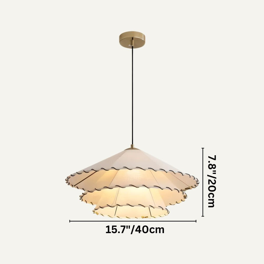 Japandi Slim Brass Suspended Chandelier – Suspen