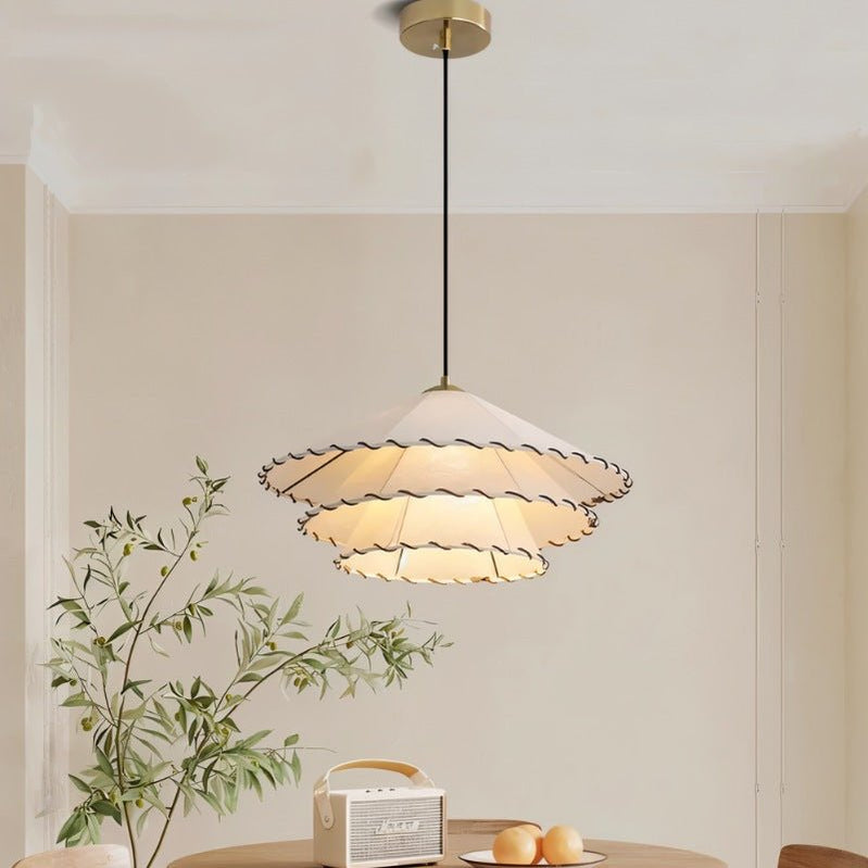 Japandi Slim Brass Suspended Chandelier – Suspen