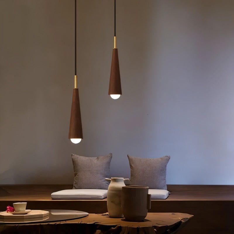 Japandi Elegant Glass Pendant Light – Svelora