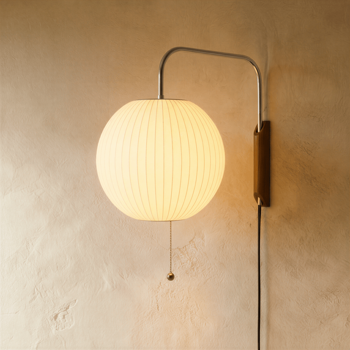 Japandi Fabric Shade Wall Lamp - Telan – view 3