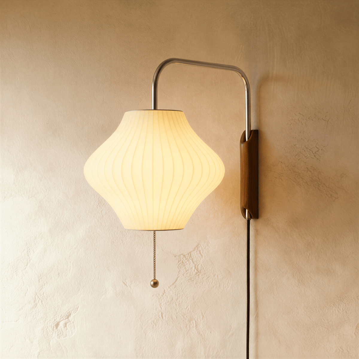 Japandi Fabric Shade Wall Lamp - Telan – view 4
