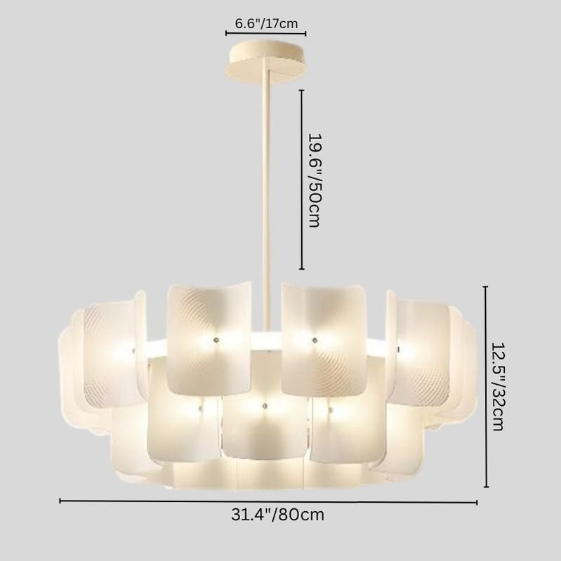 Japandi Industrial Metal Chandelier – Tiran